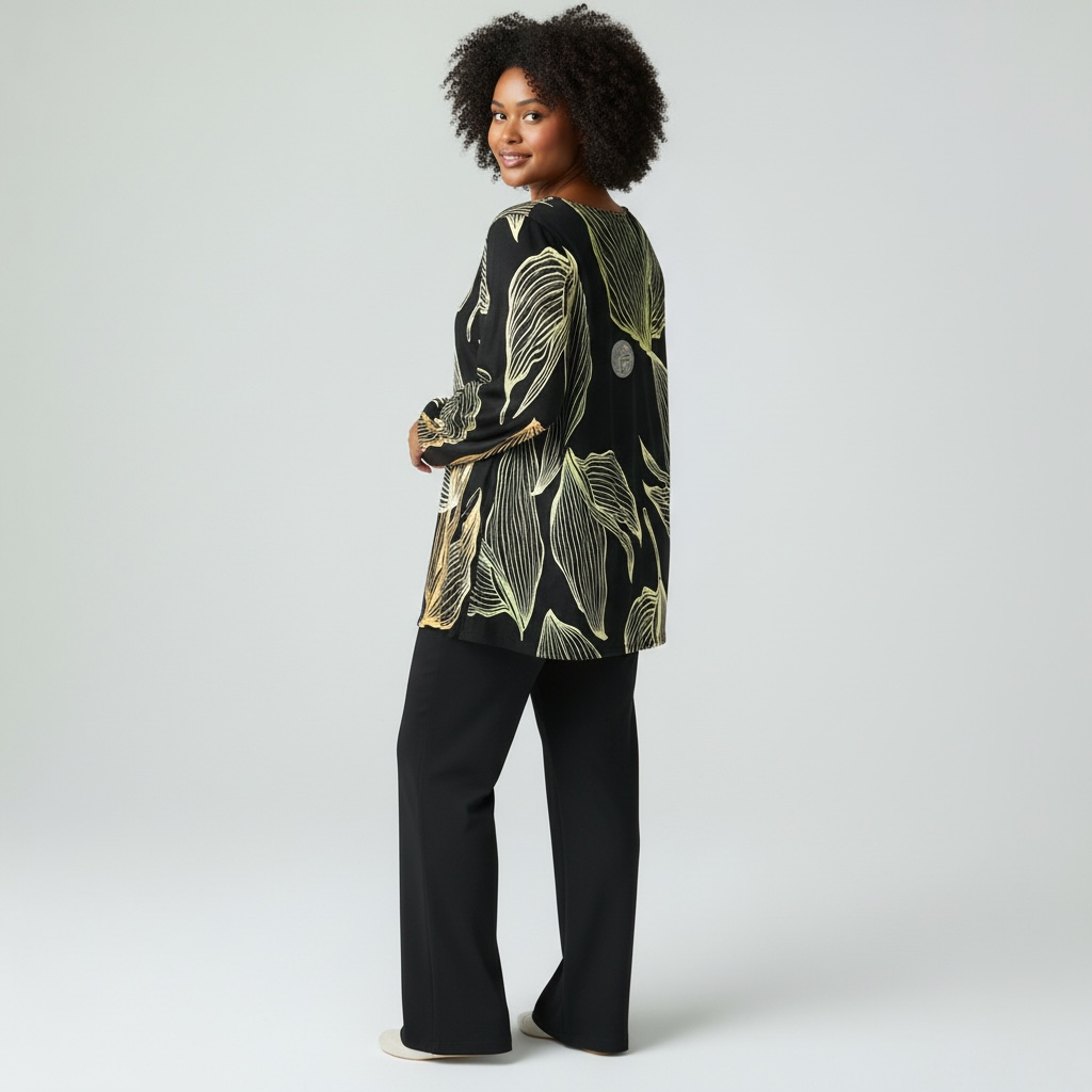 Pyjama feuille verte Vue de dos