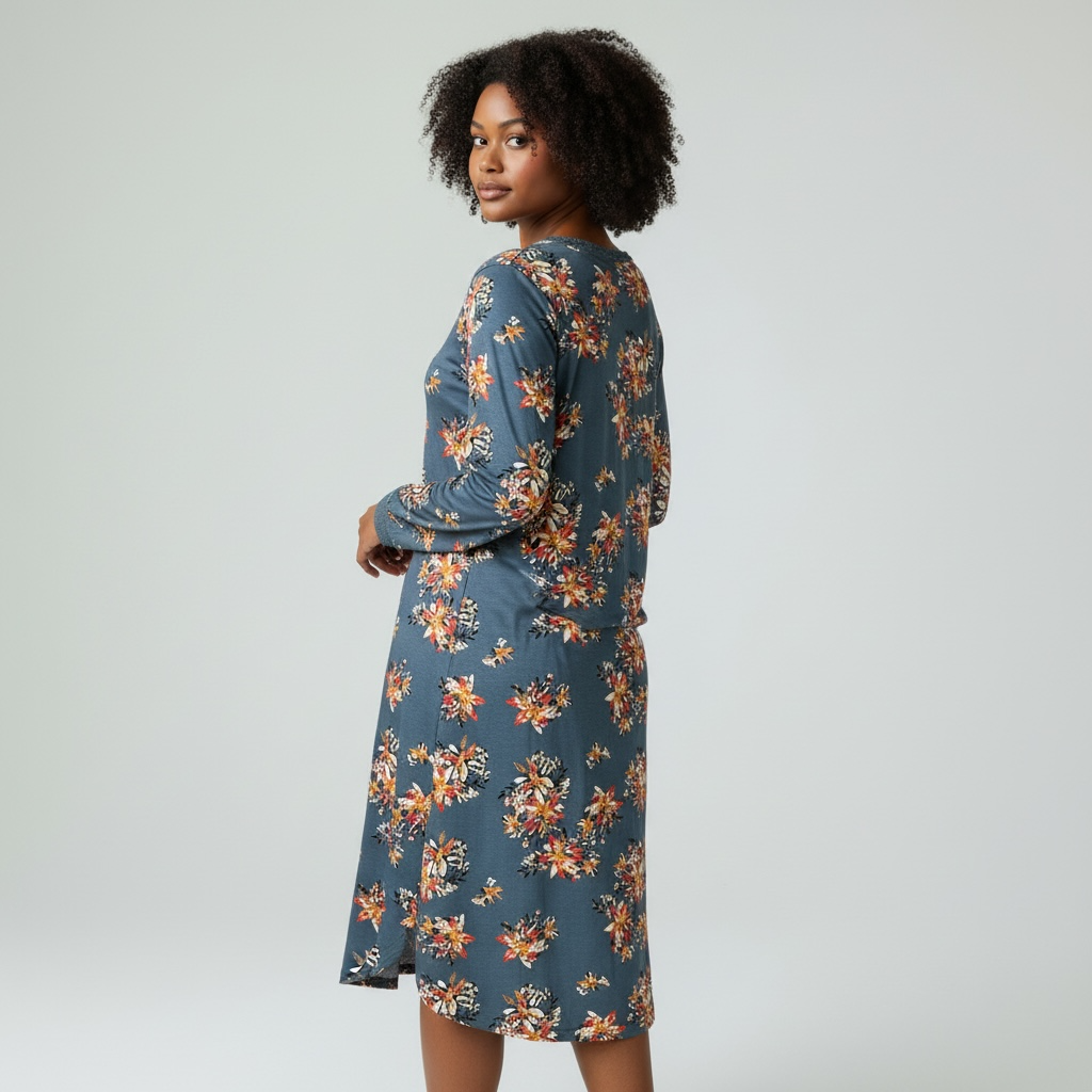 Robe de nuit Isolde vue de dos