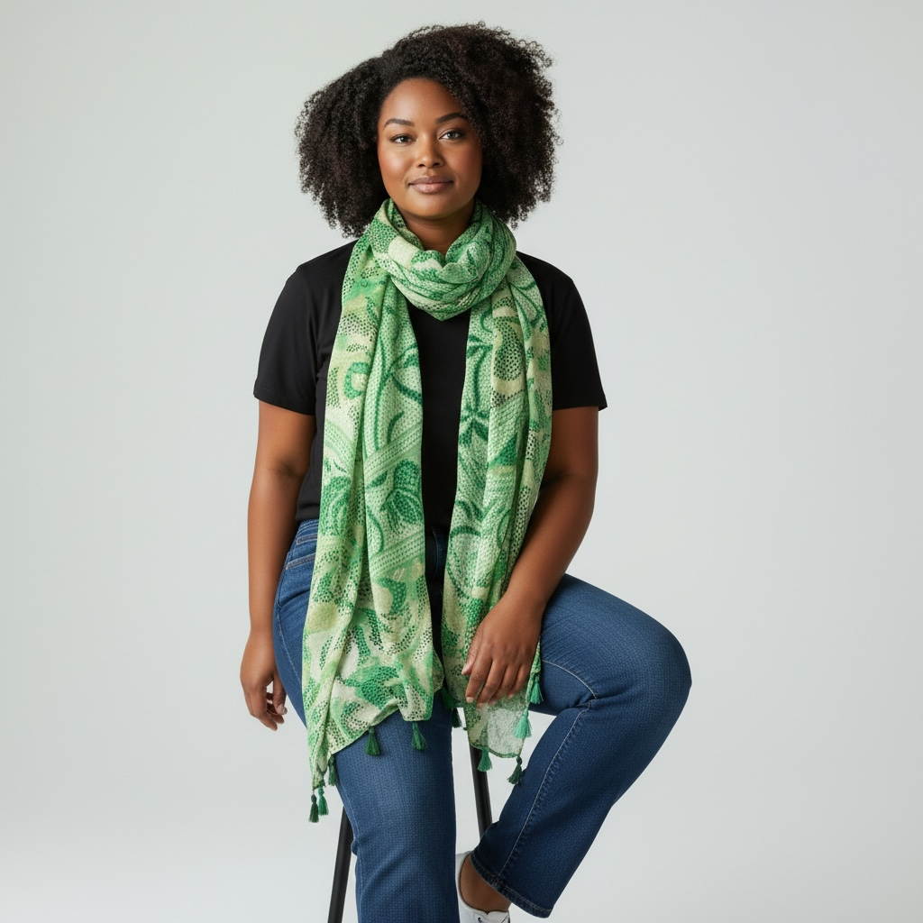 Arabesques vert anis