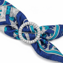 Attache-foulard argent