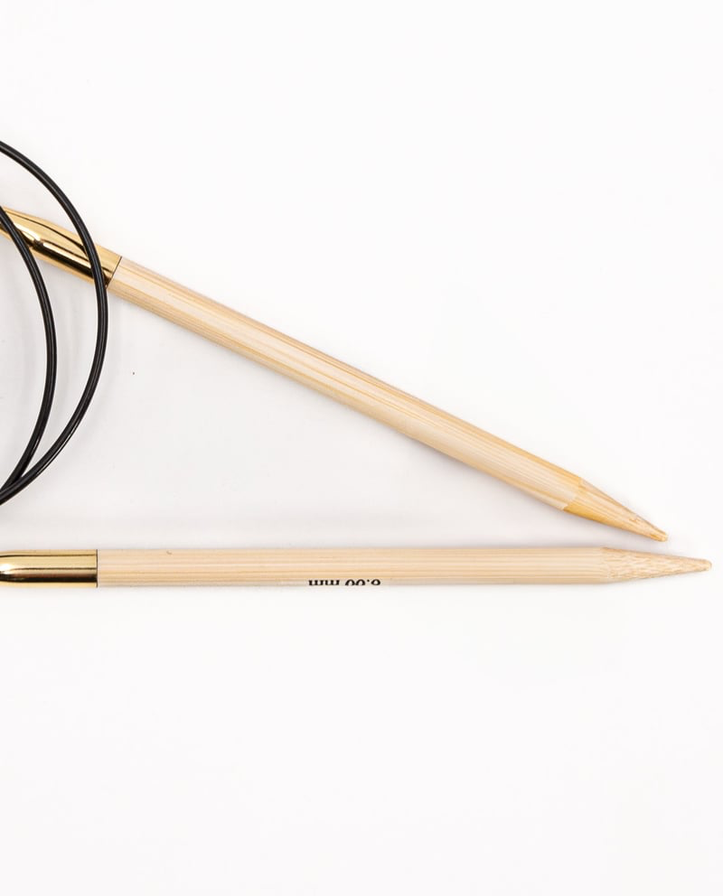 Aiguilles circulaires bambou Cable 80cm PPY