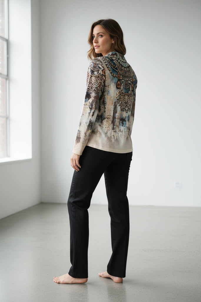 Mannequin de dos présentant la veste ARIANNE