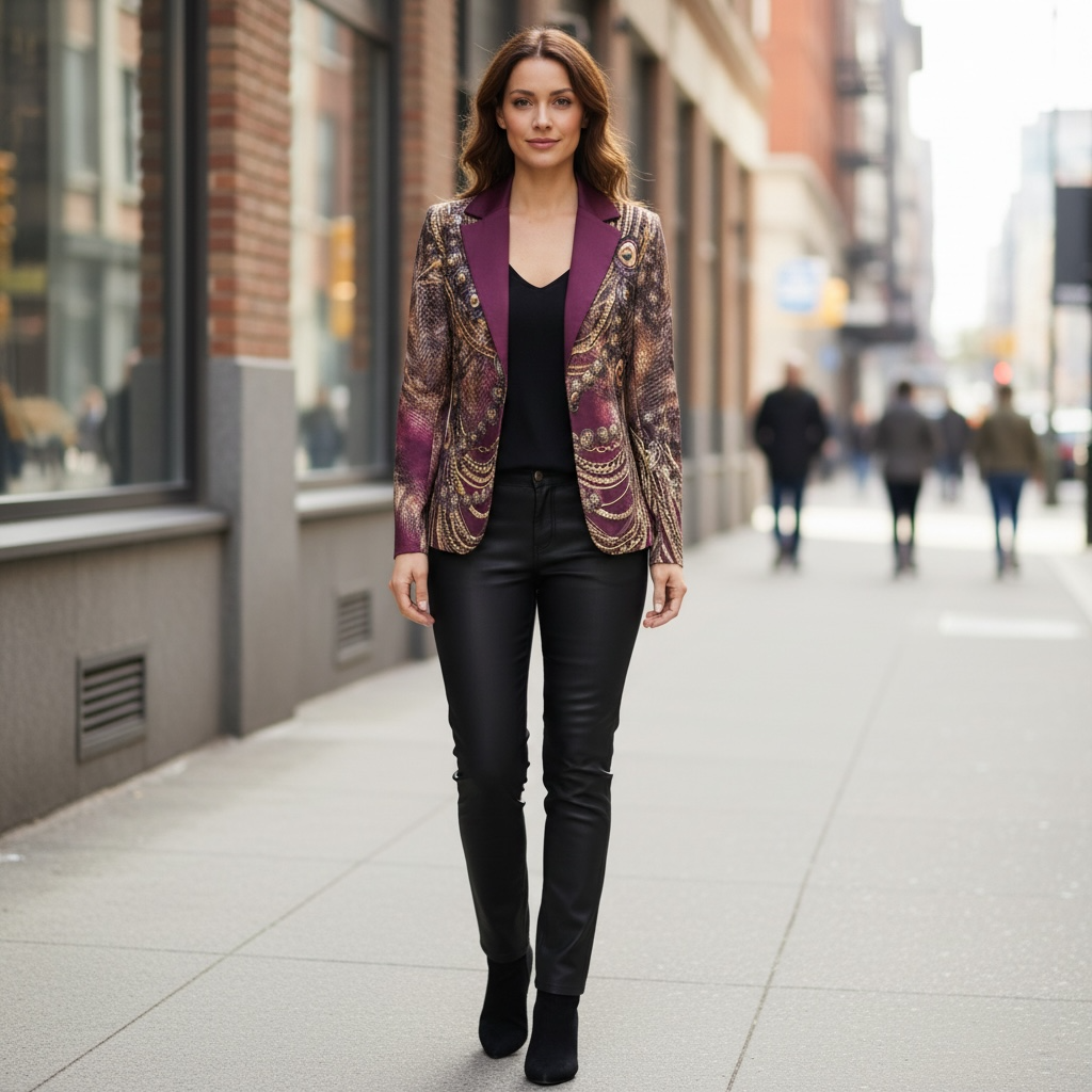 Veste Paloma portée en rue