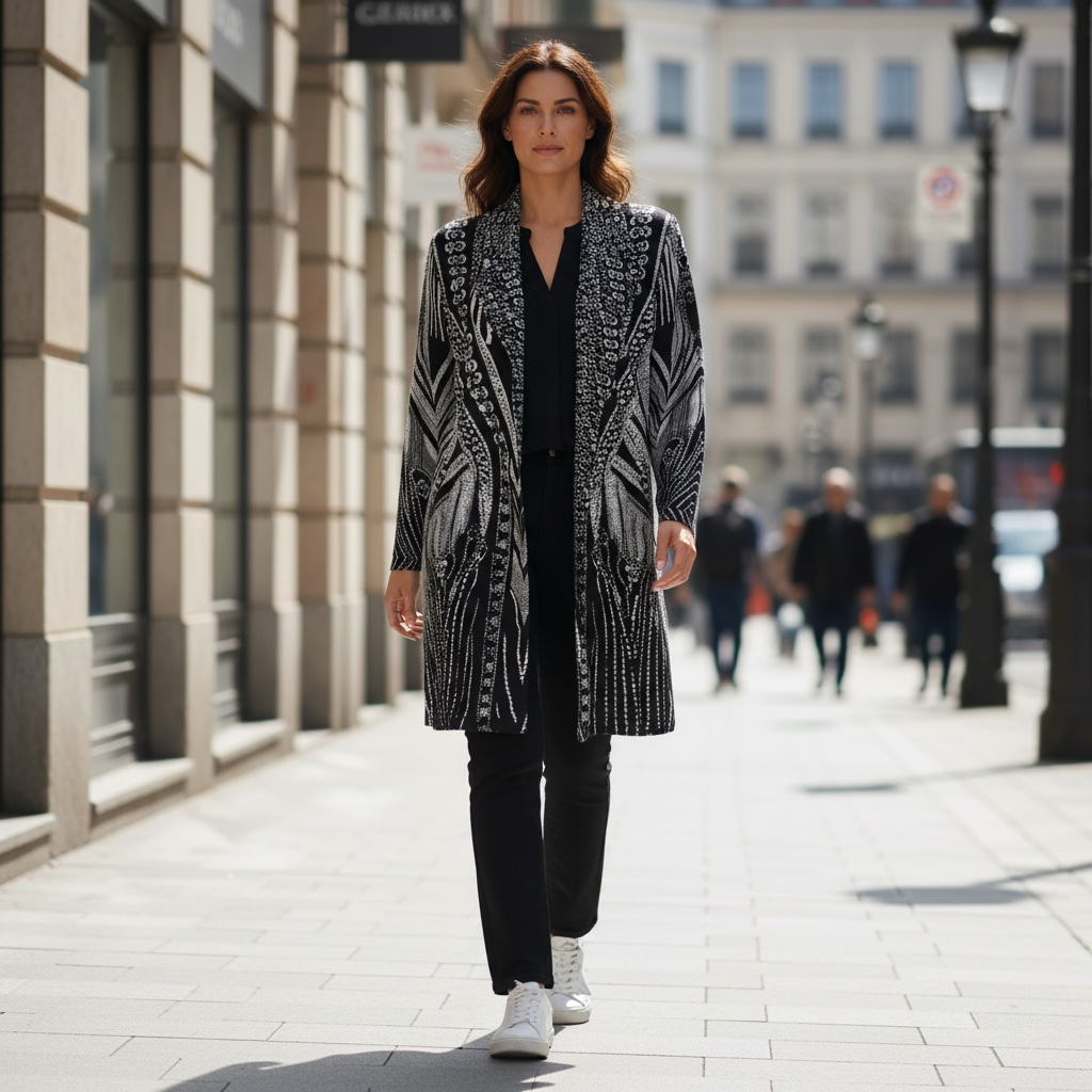 Veste Perla portée en rue