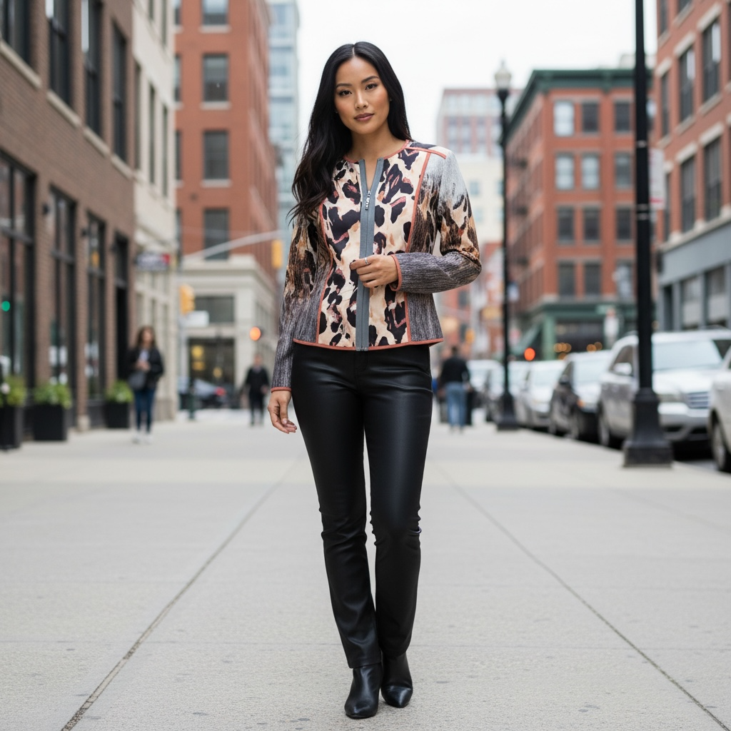 Veste Léa présentée en rue