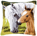 Kit au point de croix - Cheval blanc et poulain