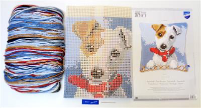Kit au point de croix - Contenu du kit Jack Russel