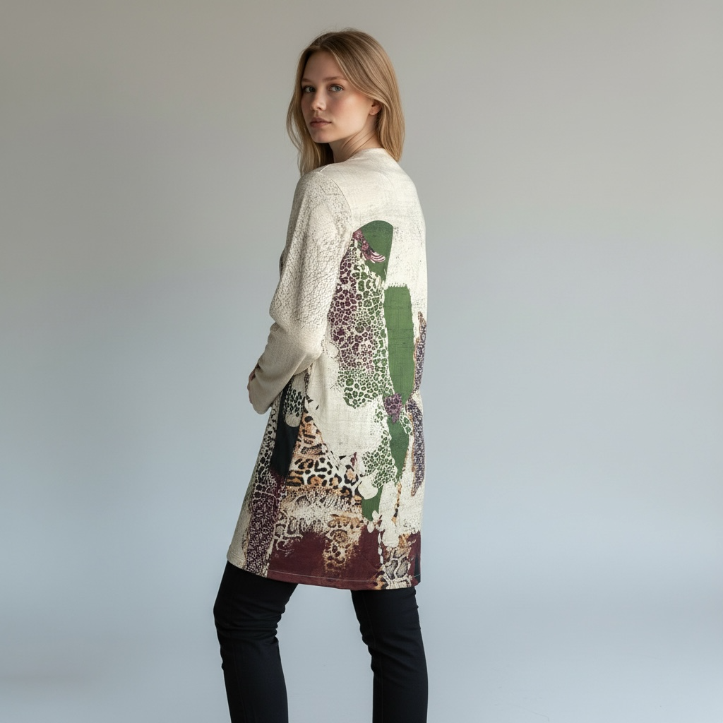 Vue arrière de la veste Mosaïca Verde