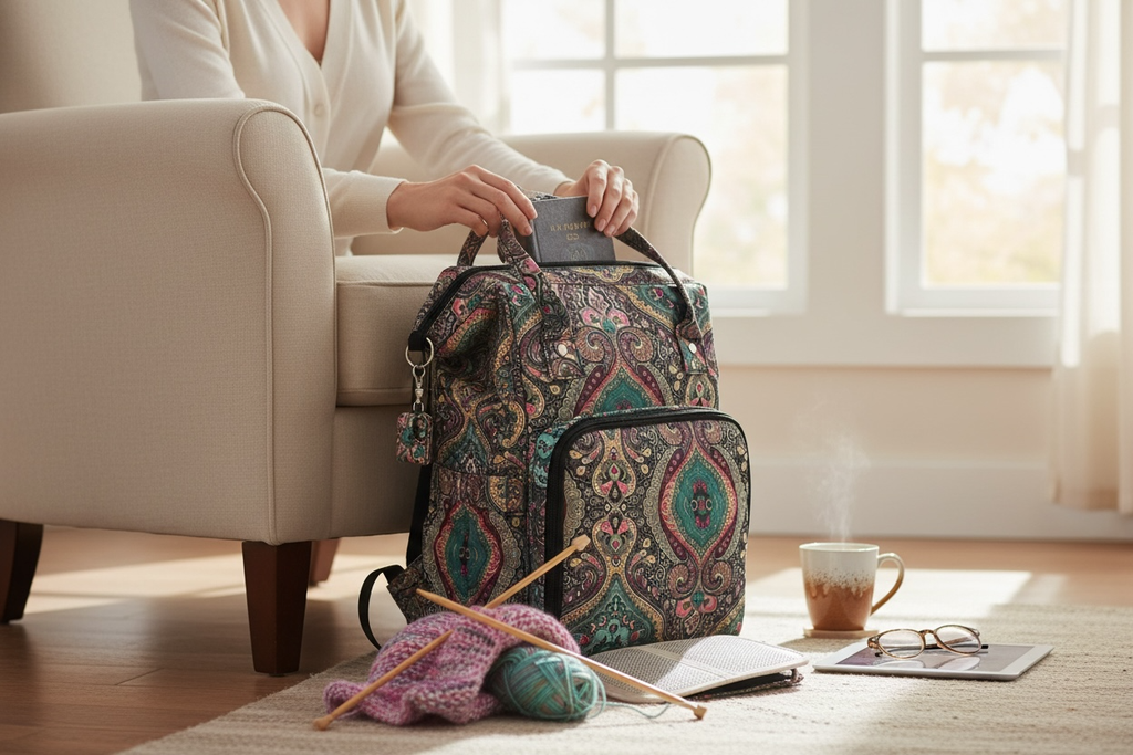 Sac à dos version cachemire