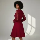 Vue arrière de Robe Cache-cœur Dentelle Amélia