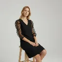 Robe Manches Plumetis Clara