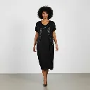 Robe Longue Dentelle Noire Élisa