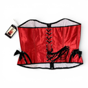Corset Betty rouge vue de dos