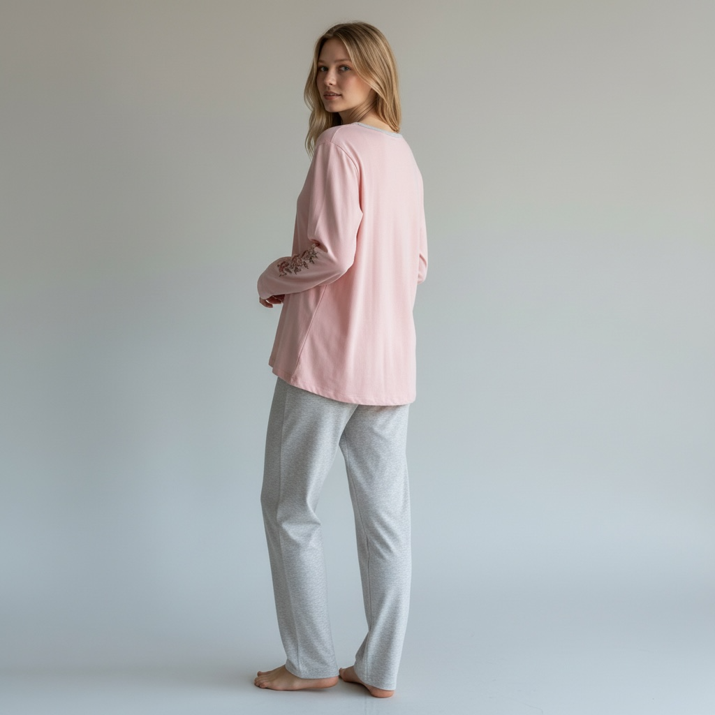 Pyjama Brodé Vue de dos