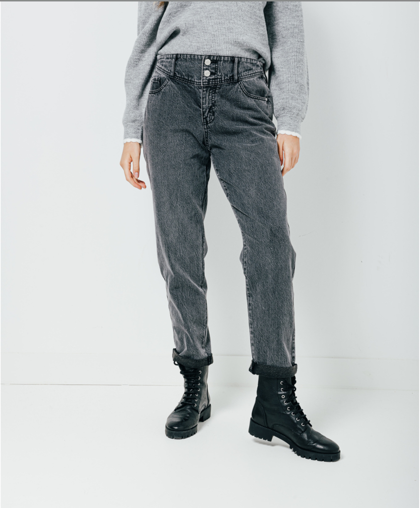 Jeans Edith C’est beau la Vie Slouchy (Gris, 46)