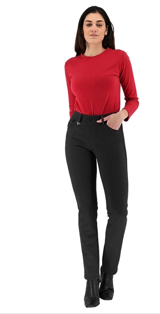 Pantalon 5 poches Lucie S'Quise (Noir, 52)