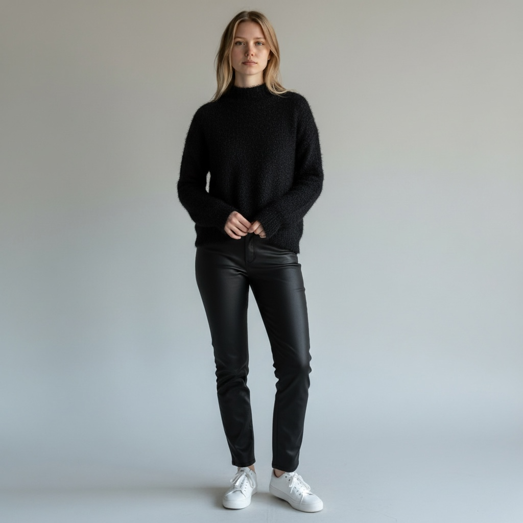 Pull col montant Lulu (Noir)