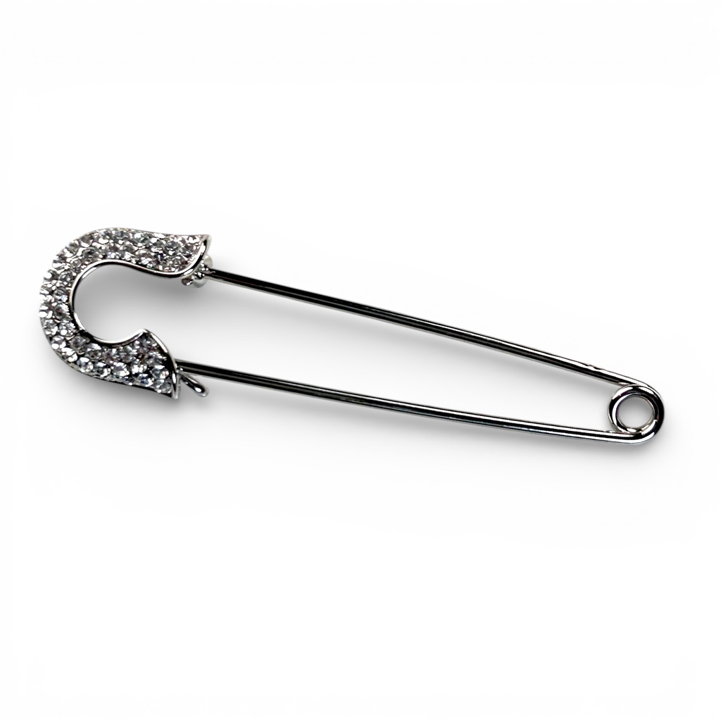 Broche Épingle Kilt Tête Strass