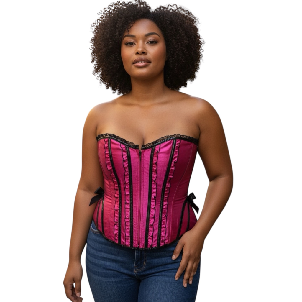 Corset Betty Leg Avenue (XL/XXL, Rouge)