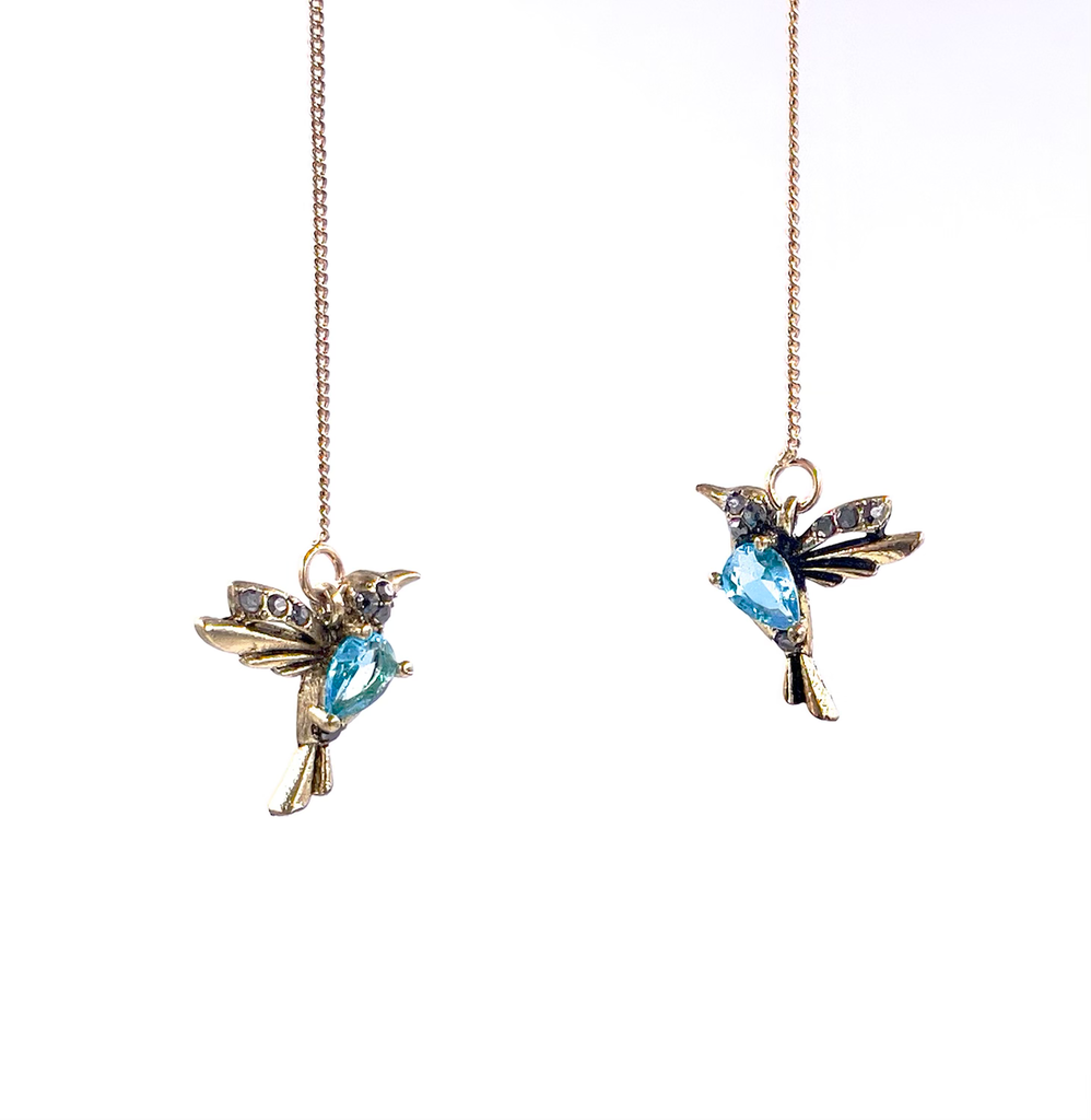 Boucles d’oreilles colibris 