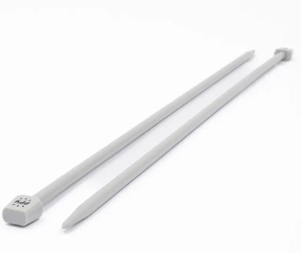 Aiguilles à tricoter en plastique 40cm PPY (10mm)