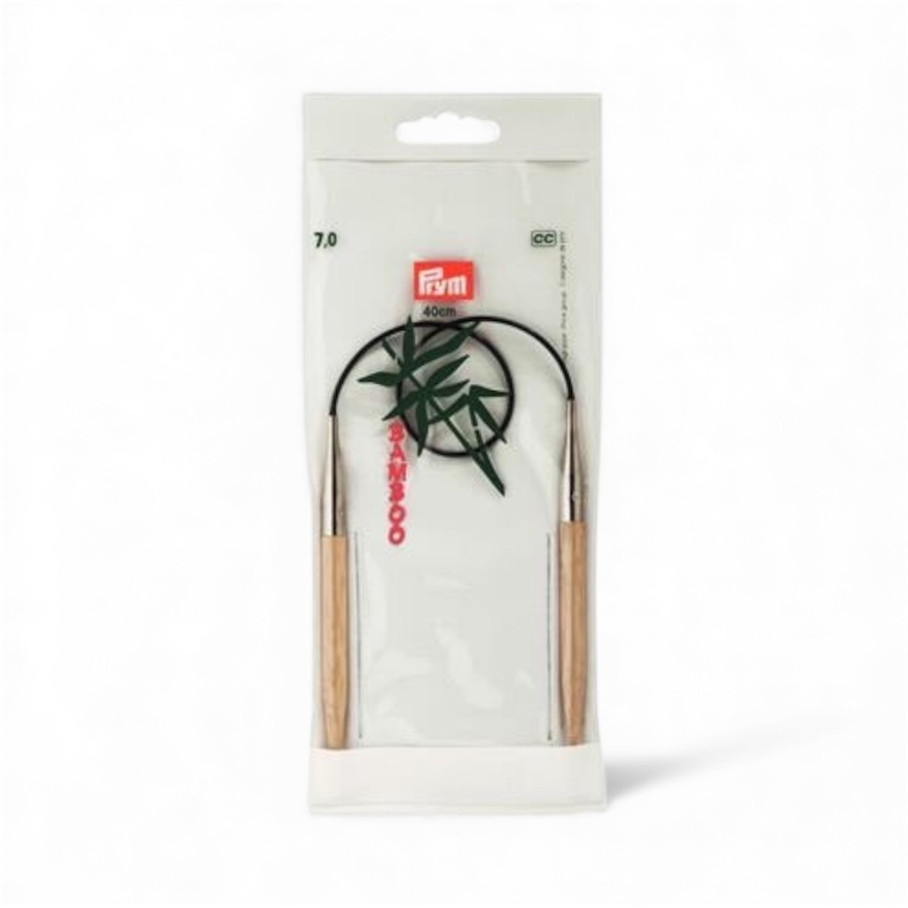 Aiguille à tricoter circulaire Prym  (5.5mm, 40cm, Bambou)