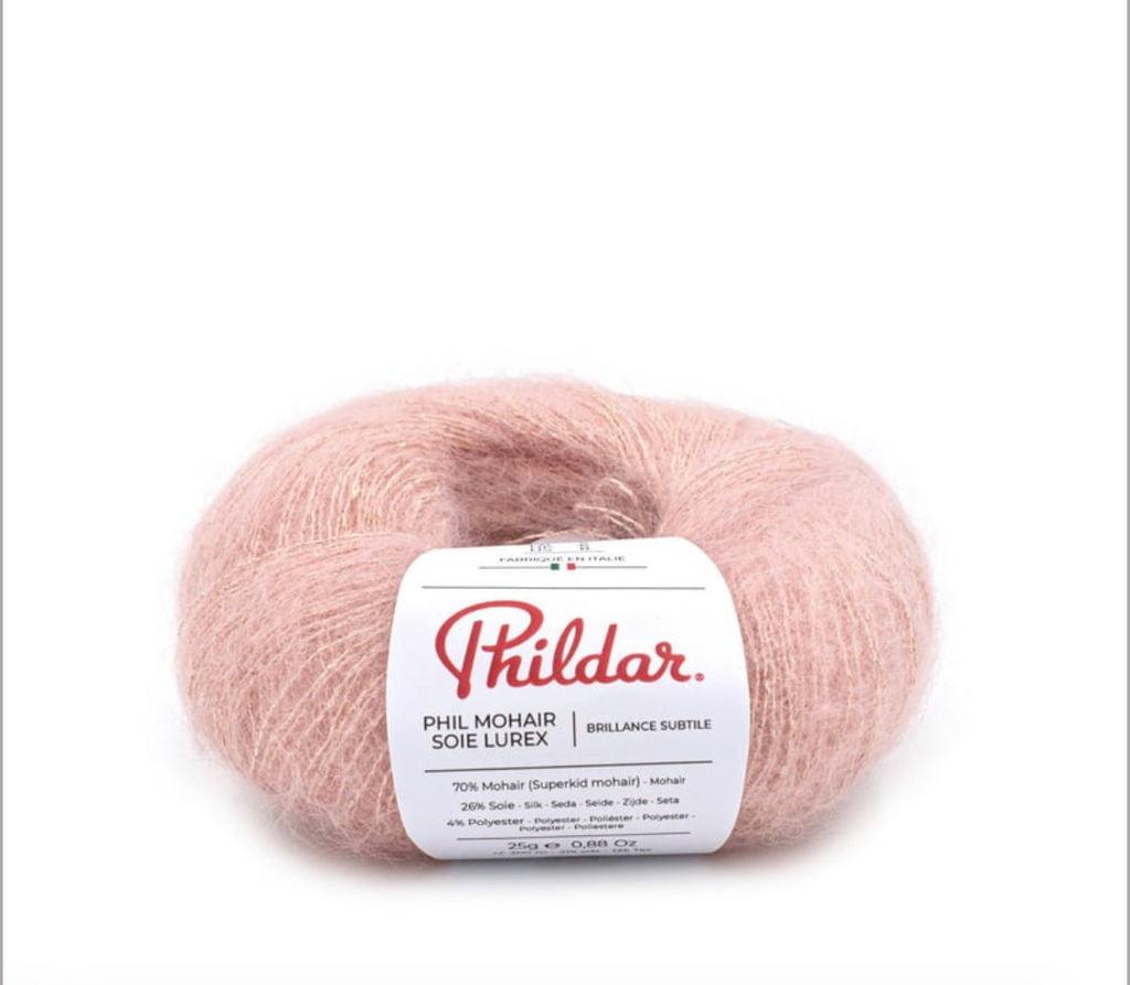 Phildar Phil Mohair Soie Lurex (Rosee)