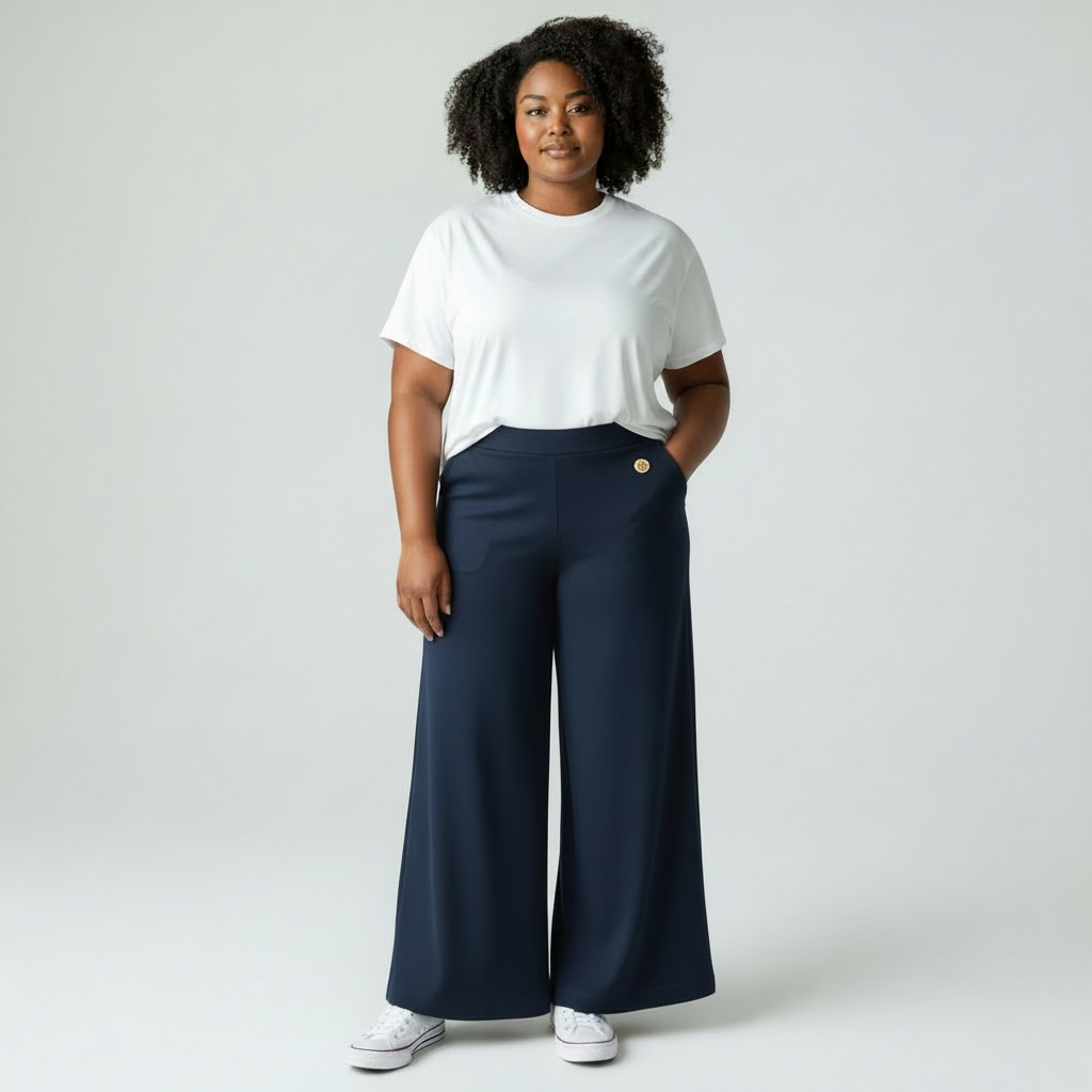 Pantalon fluide Etypolna.006 Etymologie (46, Marine)