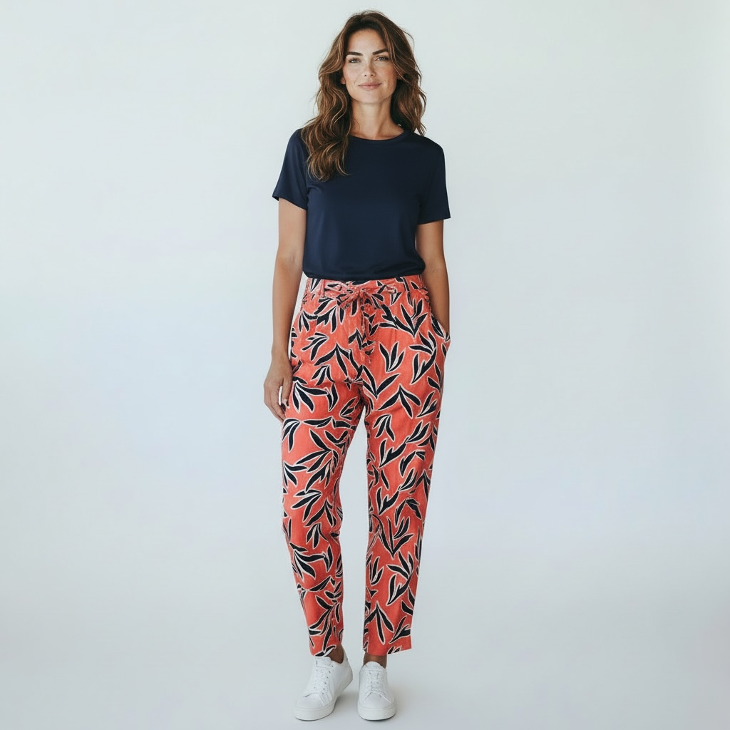 Pantalon Etypony2.P774 Étymologie (46, Print Rosa)