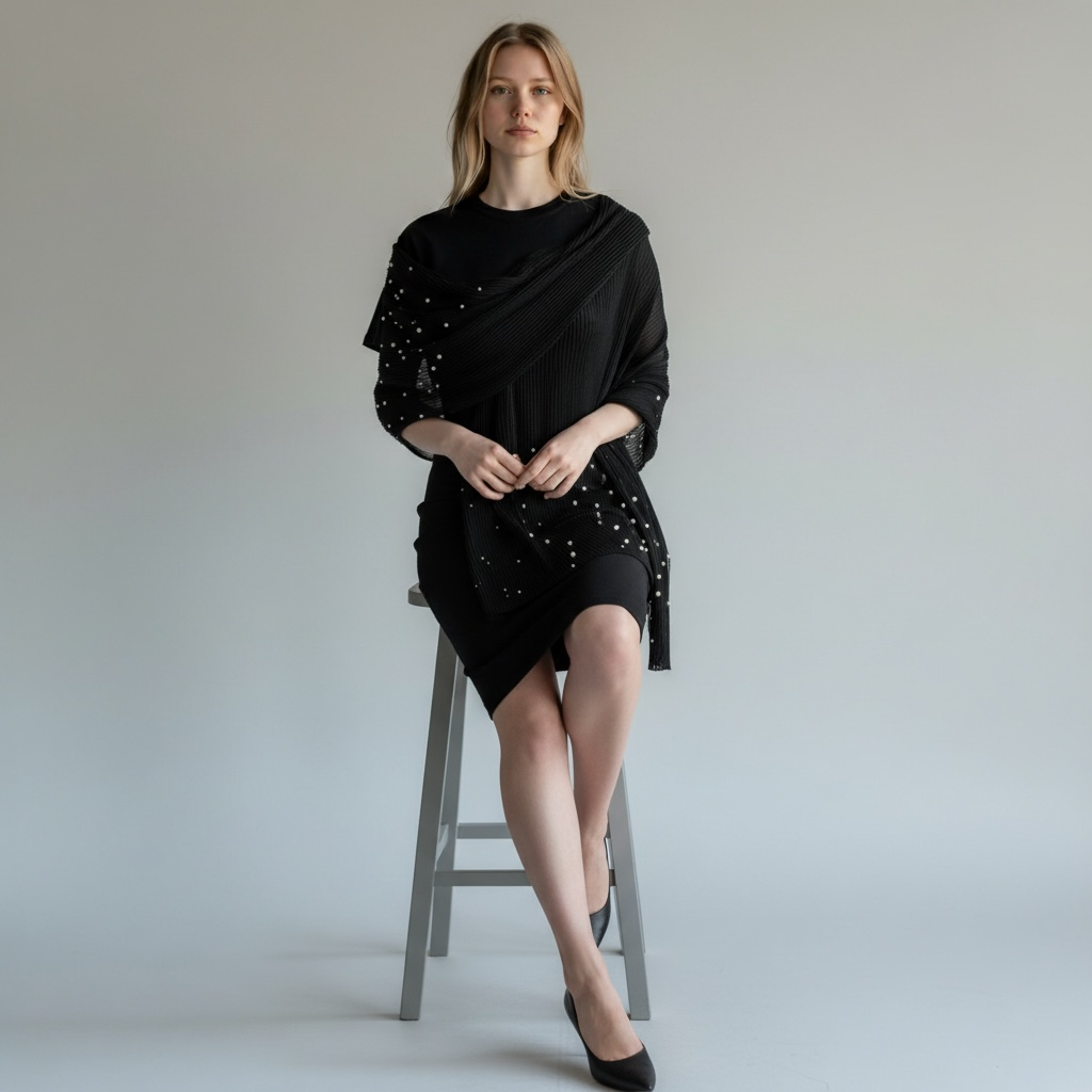 Étole Nocturne (Noir)