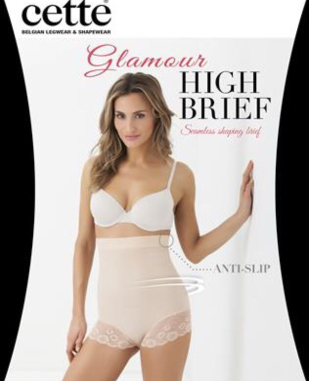 Gaine High Brief Glamour Cette (Black, S)