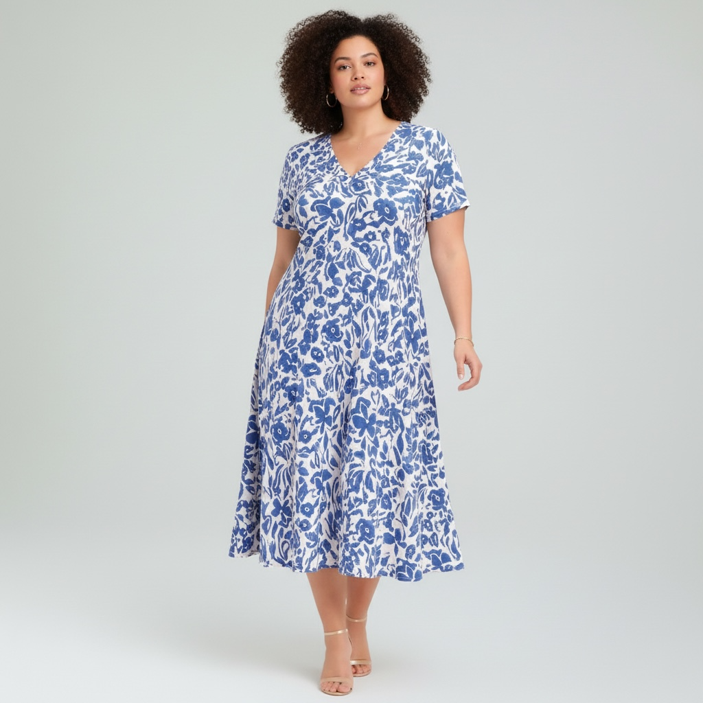 Robe Natura (46/48, Bleu)