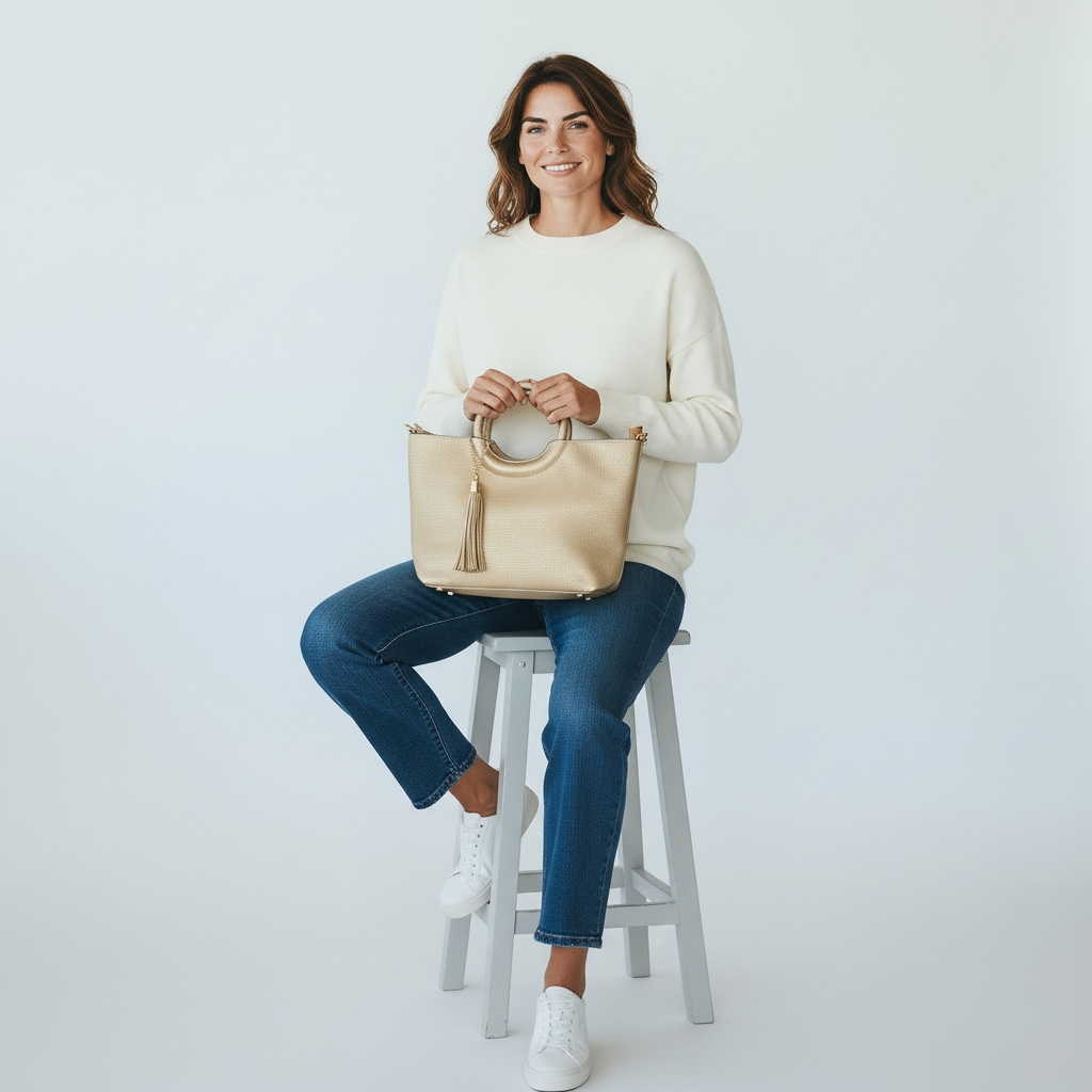Sac Élégance Signature (Doré)