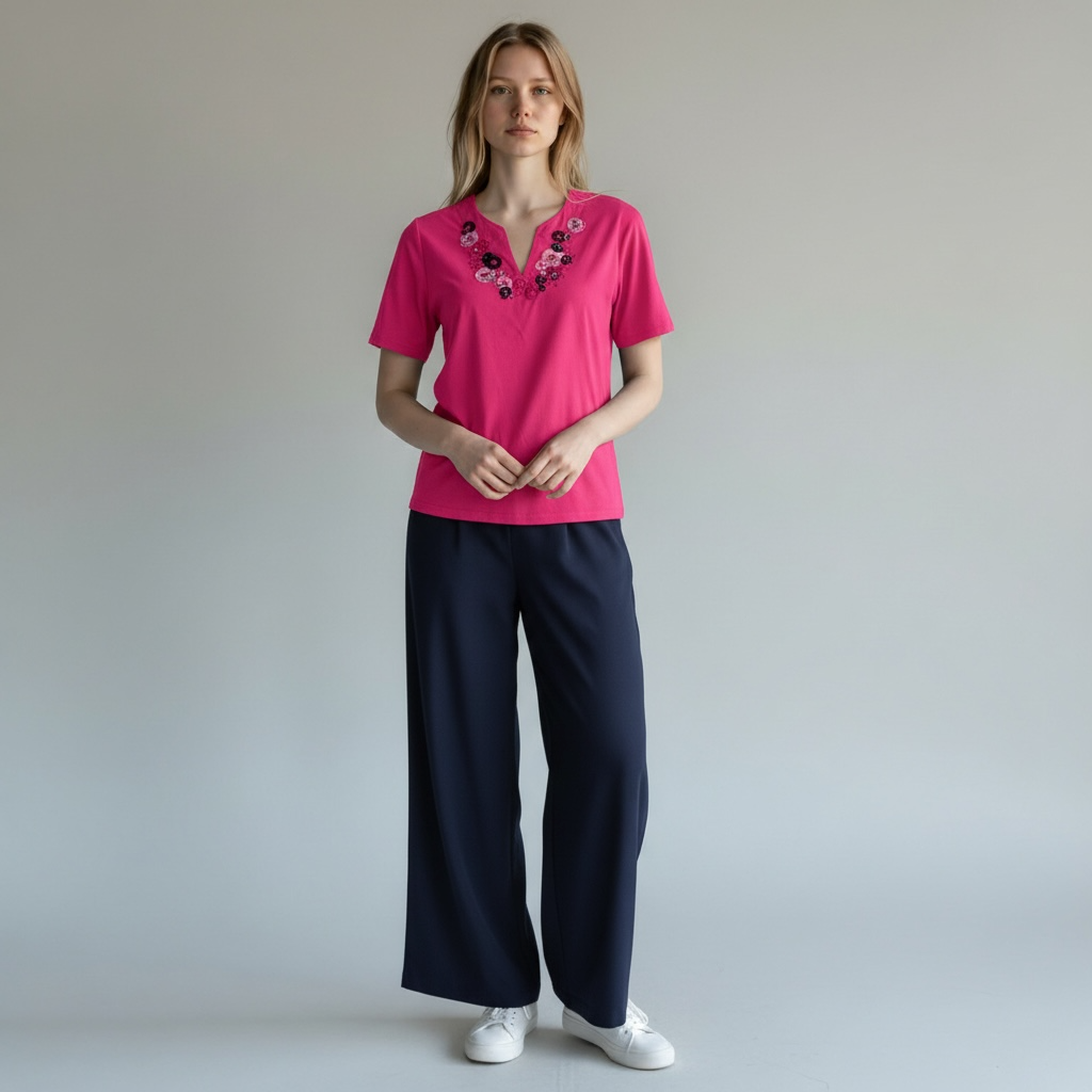 T-shirt Bijou Casamia (Fushia, SM)
