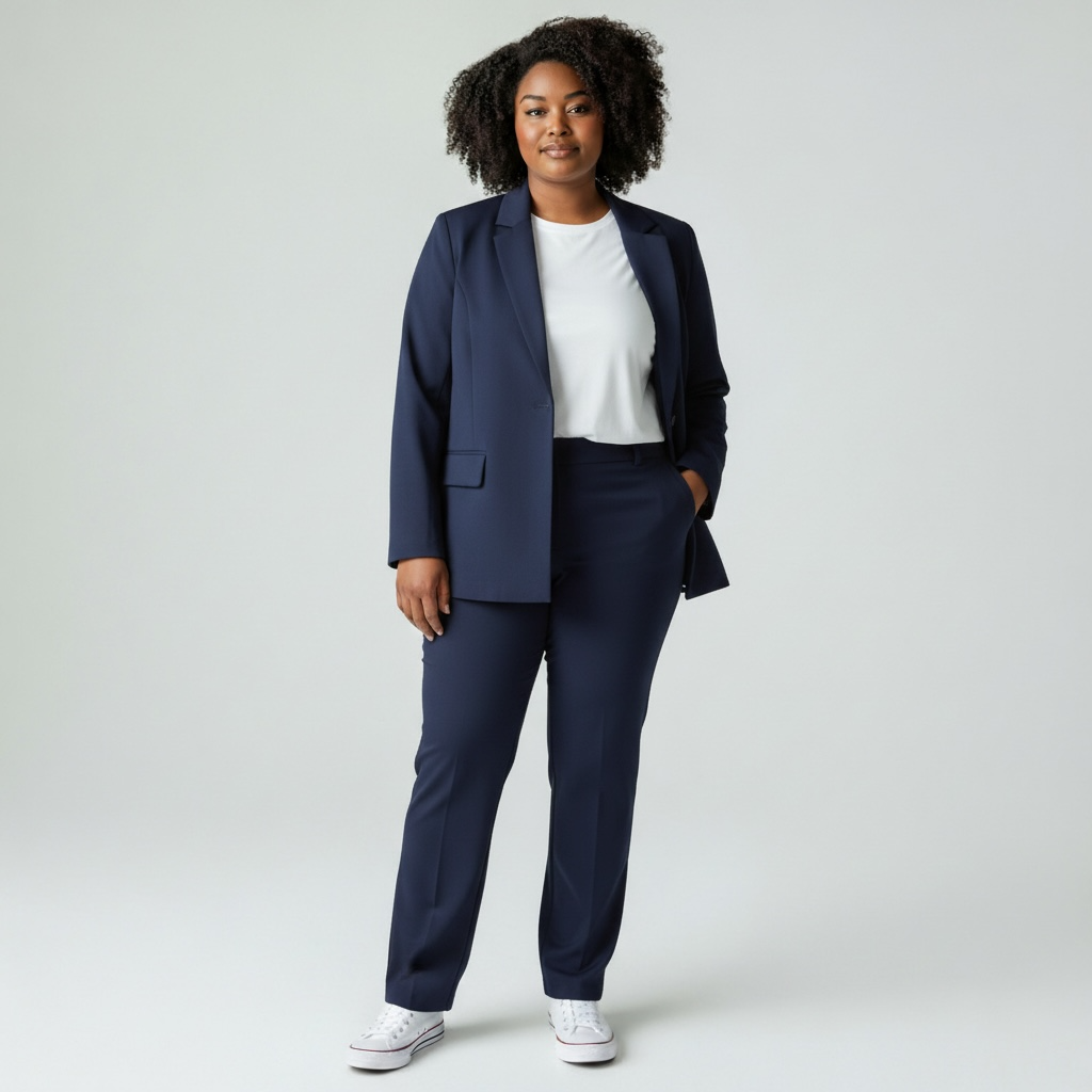 Ensemble Tailleur Pantalon confort Helena (Noir, 46/48)