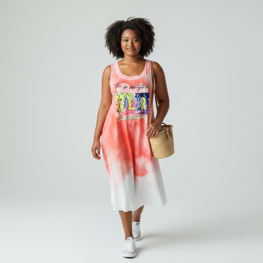 Robe Livia Éclat Color (Corail, S)