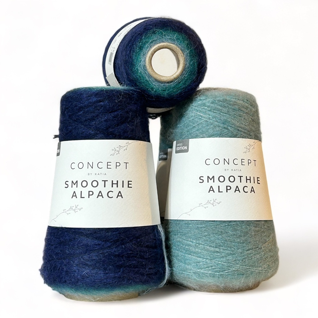 Katia Cône Smoothie Alpaca Concept  (303  gris violet jaune)