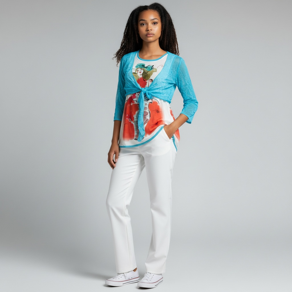 Ensemble Tunique Elena Peinture