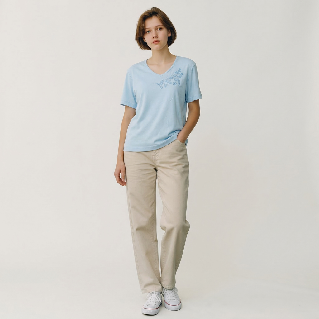 T shirt Élégance Florale V