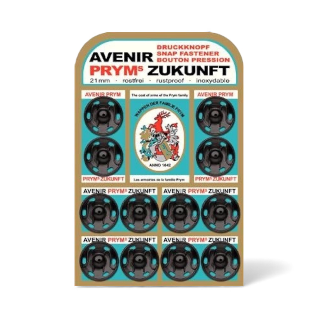 Boutons-pression métal  21 mm
