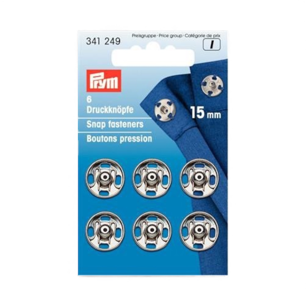 Boutons-pression métal 15 mm Prym