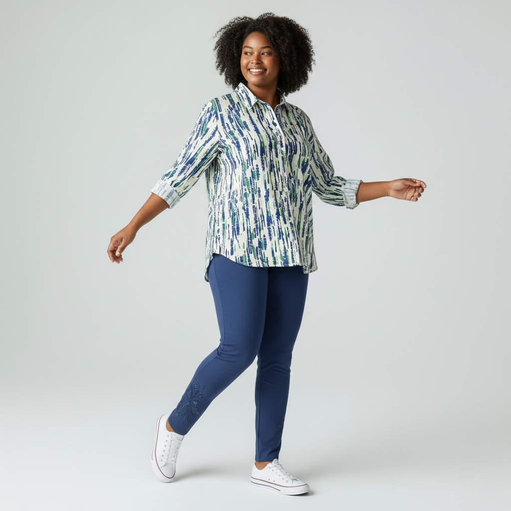 Leggings confort Fleur satinée