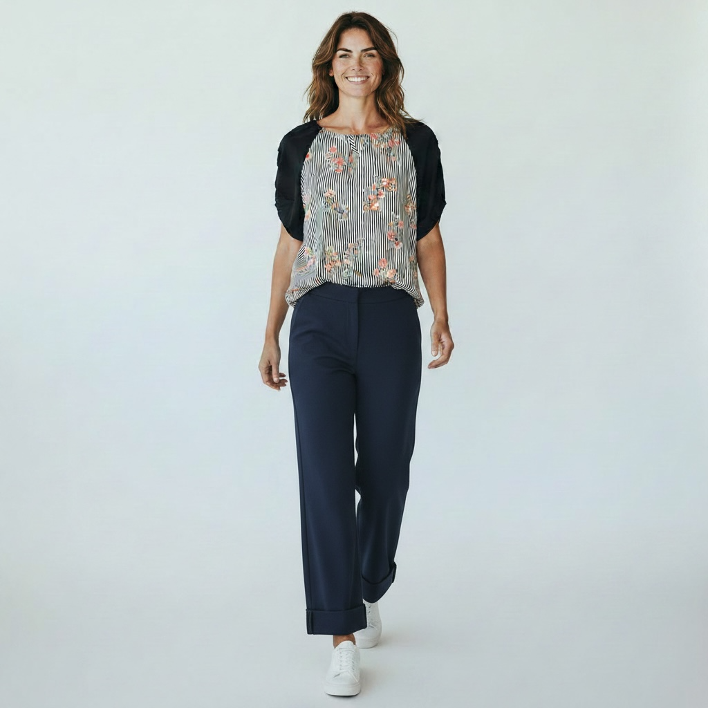 Pantalon Carla Classique Revers
