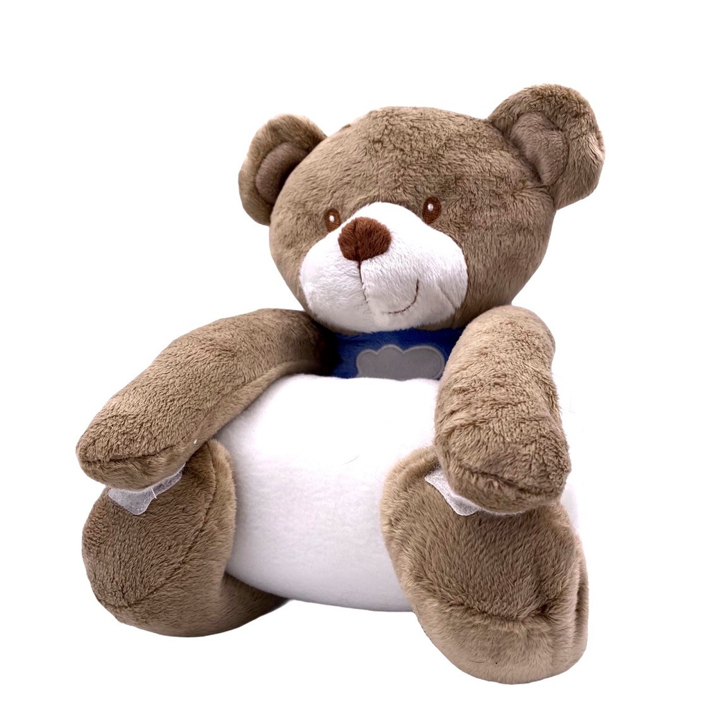 Ourson brun et sa couverture polaire (Ourson brun et bleu)