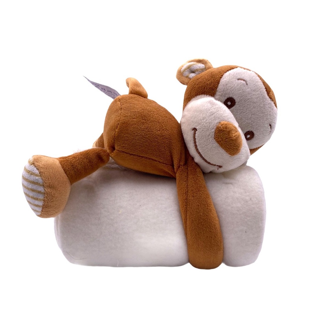 Doudou et sa couverture (Ourson rose)