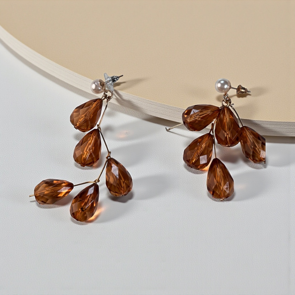 Boucles d’oreilles Gouttes d’Ambre