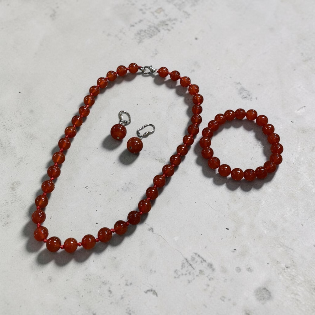 Parure Agate-Calcédoine