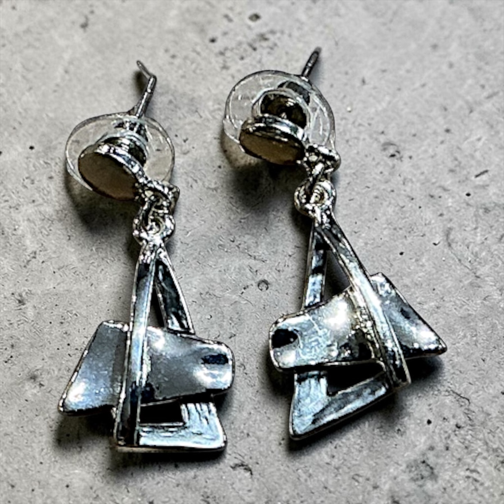 Boucles Géométrie Argentée