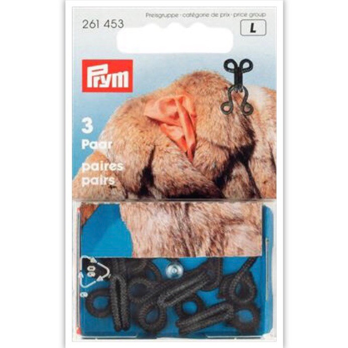 Agrafes et porte fourrures Prym (Brun foncé 261 454)