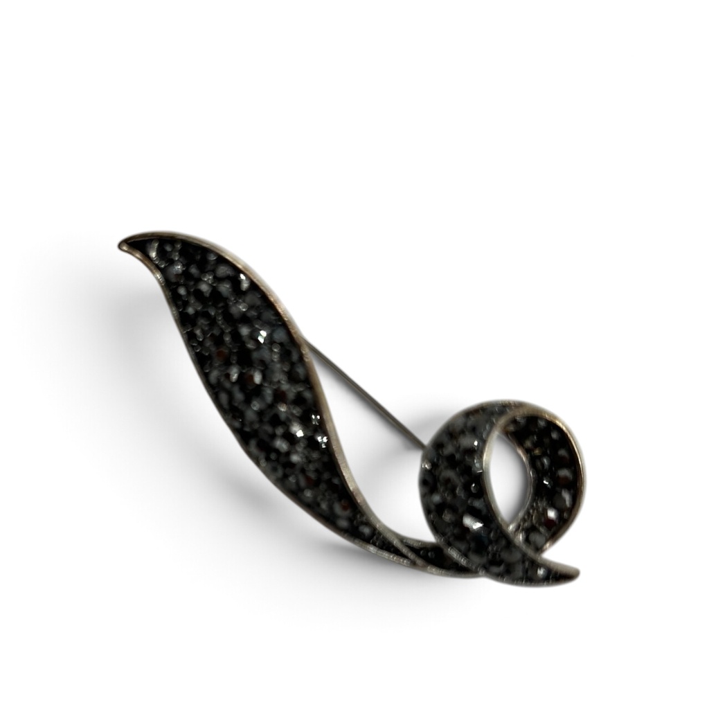 Broche Volute en Strass